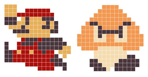 8 Bit Pixel Art Goomba