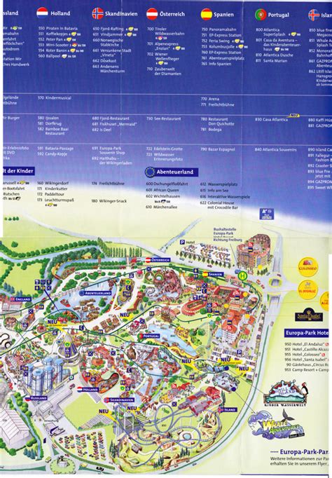 Europa Park - 2010 Park Map