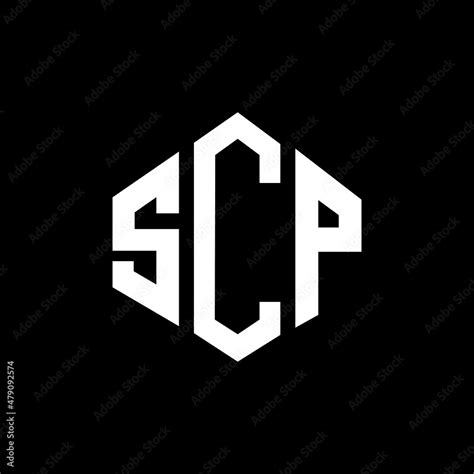 SCP letter logo design with polygon shape. SCP polygon and cube shape ...