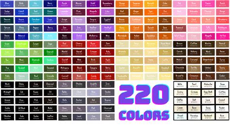 List of 440 Colors With Color Names and Hex Codes - Color Meanings