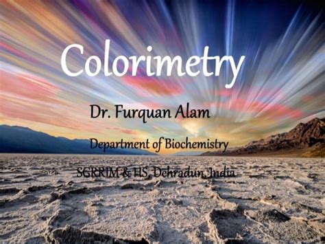 Colorimetry