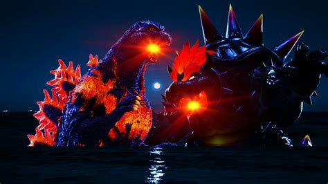 Godzilla Vs Bowser by madness8 on DeviantArt