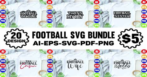 Football SVG Bundle Bundle · Creative Fabrica