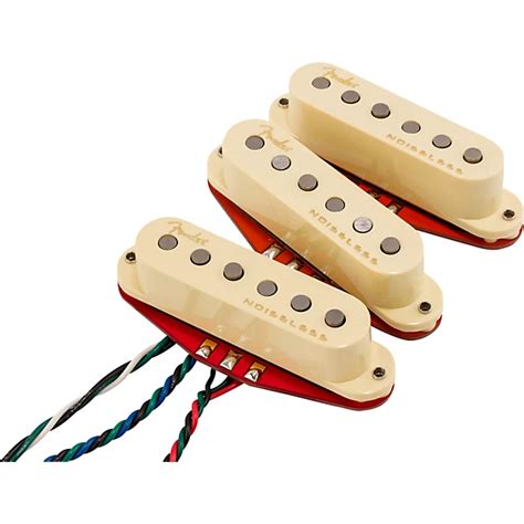 Fender Ultra Noiseless Hot Stratocaster Pickups Aged White | Guitar Center