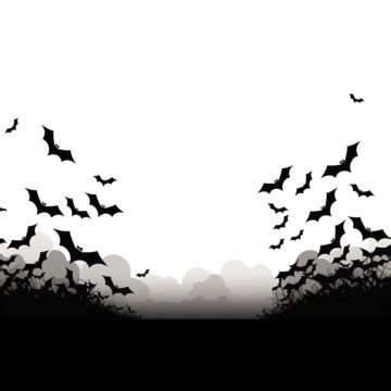 Background With Bats For Halloween, Celebration, October, Cartoon PNG ...