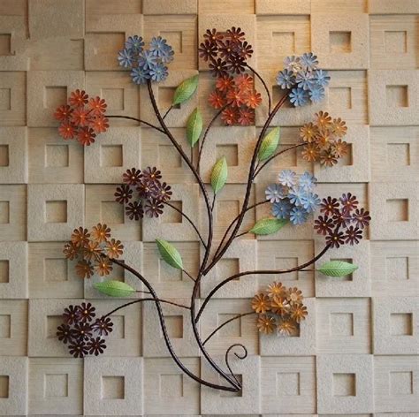 Modern Home Decoration Creative 3D Metal Wall Art Hand made Colorful ...