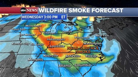 Wildfire smoke map: Which US cities are forecast to be impacted by ...