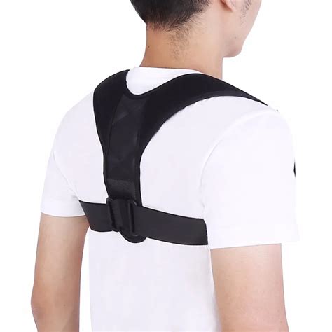 Adjustable Upper Back Posture Corrector Clavicle Back Brace Support ...