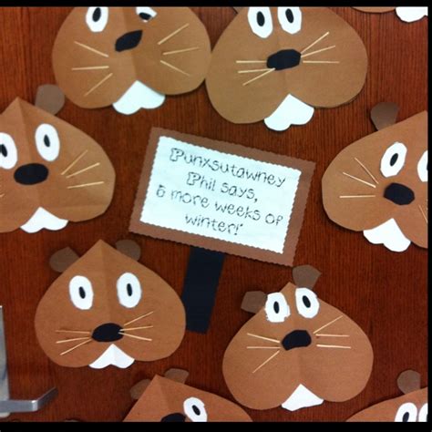 Cutest little groundhog craft! | Groundhog day activities, Ground hog ...