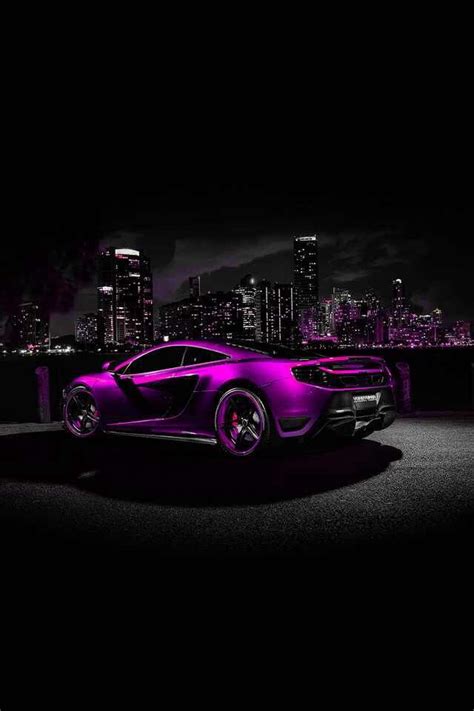 Purple Sports Car