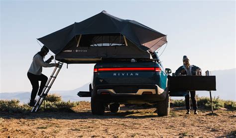 Rivian Truck Receives Custom Snow Peak Kitchen Treatment | GearJunkie