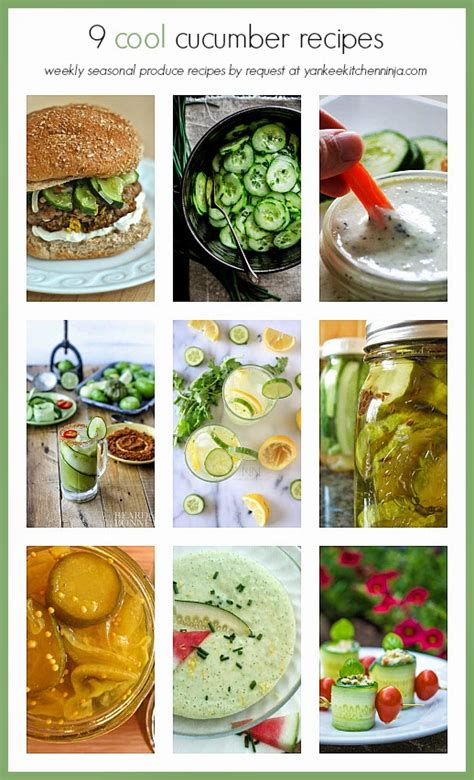 9 cool cucumber recipes (CSA Share Ninja Rescue 2014) | Yankee Kitchen ...