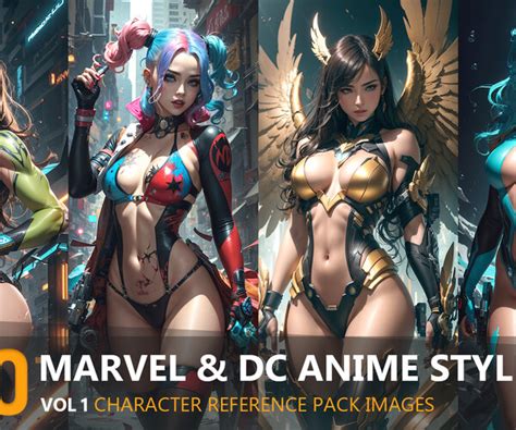 ArtStation - Marvel & DC Anime Style Vol1-8k|Reference pack Images ...