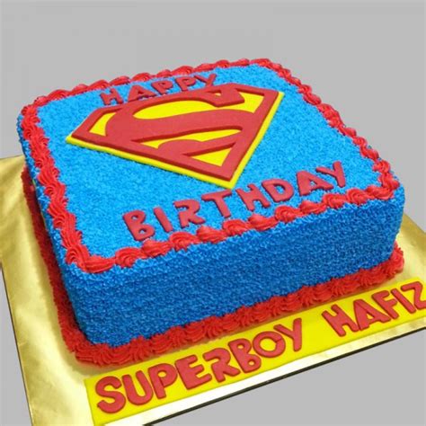 Superman Chocolate Cream Cake- MyFlowerTree