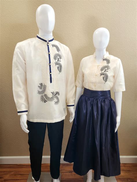 CB01 - Couple's Barong - Matching Barong Tagalog & Filipiniana (Items