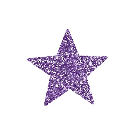 Purple Glitter Star 14968376 PNG