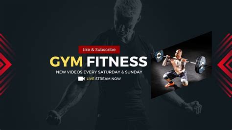 Customize 114+ Fitness YouTube Banner Templates Online - Canva