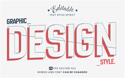 Premium Vector | Graphic Design Text Effect