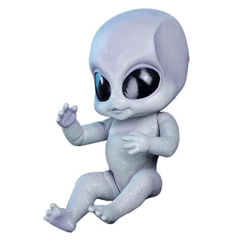 14 Inch Realistic Alien Baby Silicone Doll Hand-detailed Painting Full ...