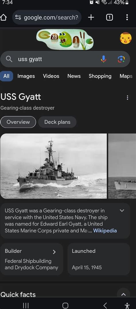 Uss gyatt All Images Videos News Shopping Maps USS Gyatt Gearing-class ...