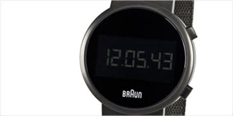 Modern Watches Braun Round Digital Watch : surrounding.com