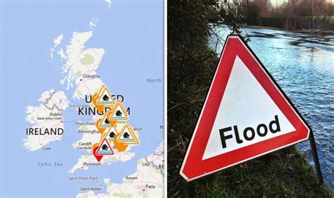 UK flooding map: Latest flood alerts and Met Office warnings - UK ...