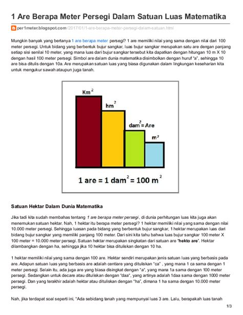 (PDF) Per1meter.blogspot.com-1 Are Berapa Meter Persegi Dalam Satuan ...