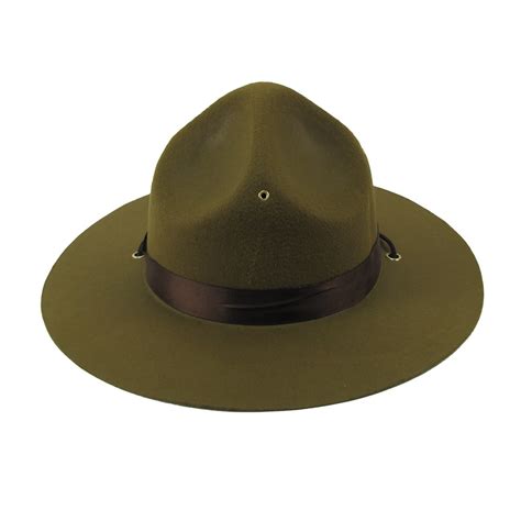 Olive Green Park Ranger Hat Outdoor Cap Adult Costume Accessory ...