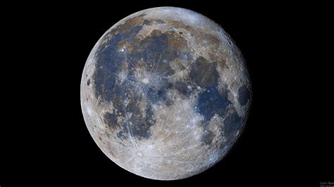 I took a full-color image of the moon and boosted the contrast and ...