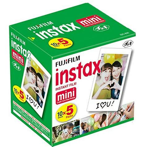 Fujifilm Instax Mini Instant Film, 10 Sheets x 5 packs, - Walmart.com ...