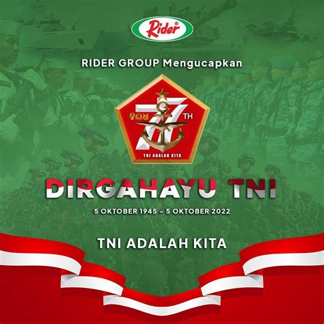 Rider - Rider mengucapkan Dirgahayu TNI 5 Oktober 1945 - 5...