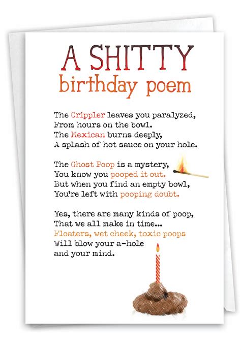 Shitty Poem: Funny Birthday Greeting Card