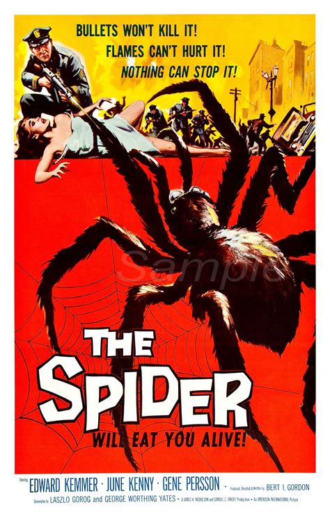 Vintage the Spider Horror Movie Poster Print - Etsy UK