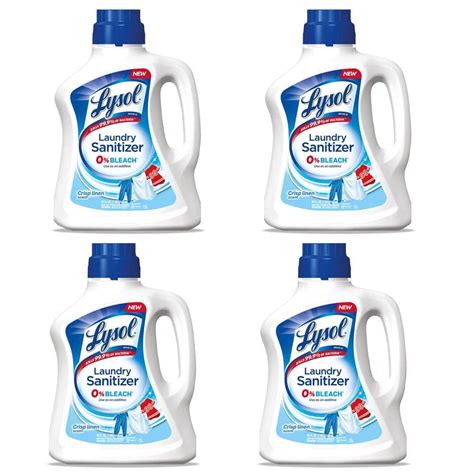 Lysol 90 oz. Crisp Linen Liquid Laundry Sanitizer (4-Pack) 19200-95872 ...