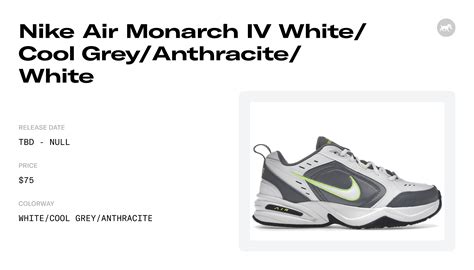 Nike Air Monarch IV White/Cool Grey/Anthracite/White - 415445-100 ...