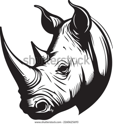 Rhino Head Logo Icon Vector Illustration Stock Vector (Royalty Free ...