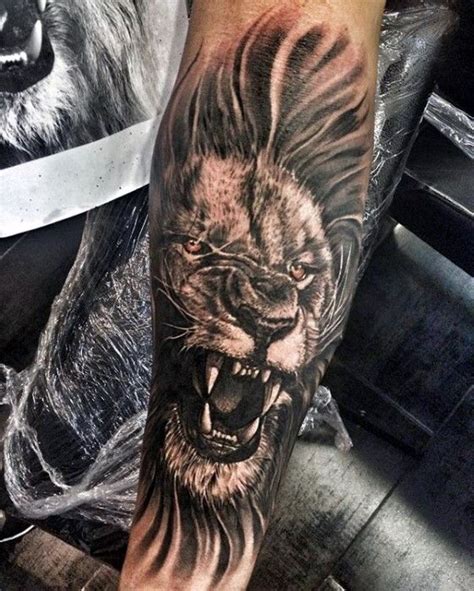 40 Lion Forearm Tattoos for Men [2023 Inspiration Guide] | Lion forearm ...