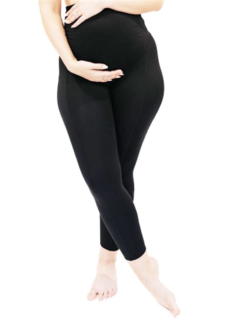 Maternity Leggings with Pocket Full Length–Black - Womens Activewear ...