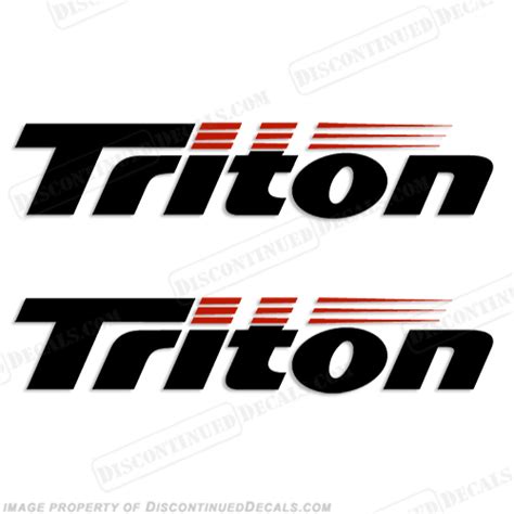 Triton Boat Logo Decals (Set of 2) - Style 1