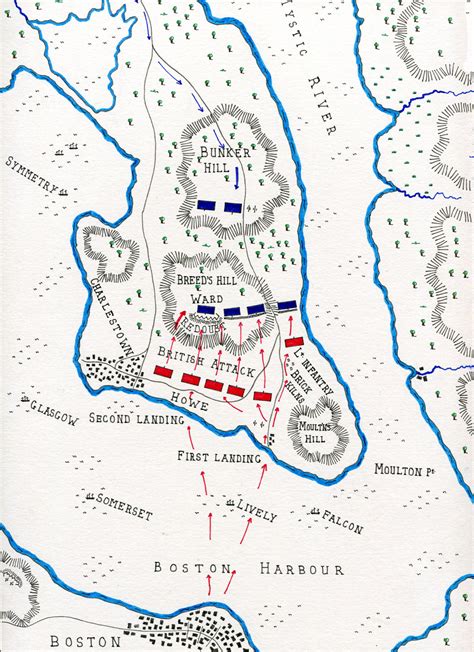 Battle Of Bunker Hill Map – Map Of The Usa With State Names