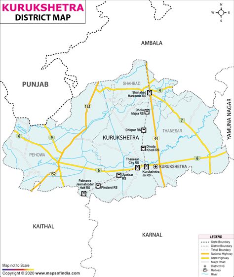 Kurukshetra District Map