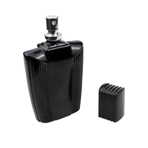 Black Classical Men Cologne Square Empty Glass Perfume Bottle 120 ml ...