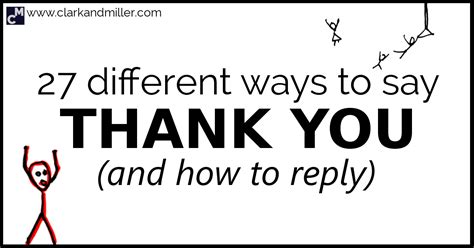 27 Different Ways to Say Thank You (And How to Reply) | Different ways ...