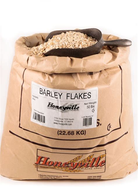 Barley Flakes Whole Grain Cereal for Bread and Emergency Food Storage