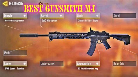 M4 Best Gunsmith + No Recoil cod mobile | Call of duty mobile m4 best ...