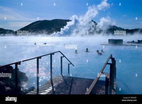 Thermal springs, blue lagoon, Reykjavik, Iceland Stock Photo: 24196466 ...