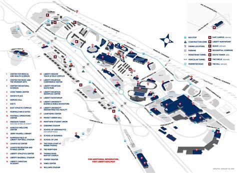 Liberty University Campus Map by Liberty University - Issuu