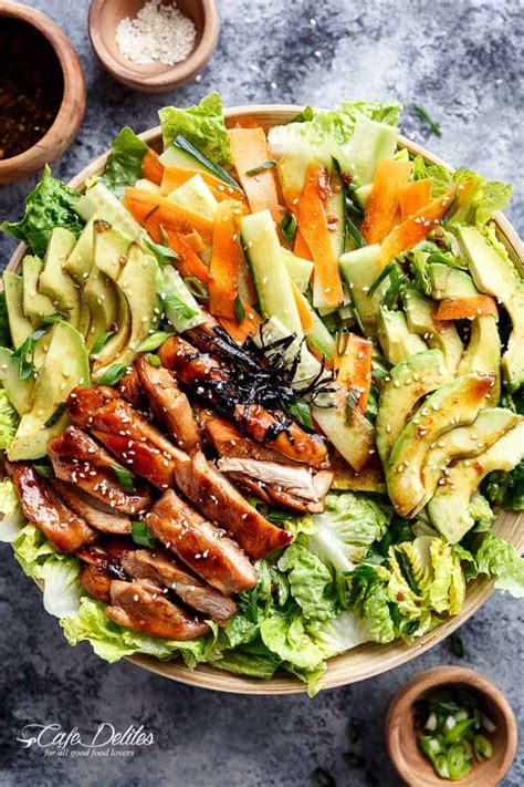 Teriyaki Glazed Chicken Salad - Cafe Delites