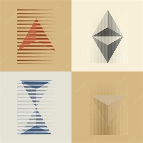 Premium Vector | Art composition with lines, triangles .modern art design