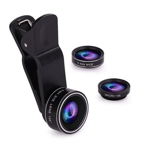 Cell Phone Camera Lens, 12X Zoom Telephoto Universal Clip On hd Lens ...